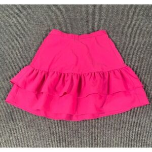 J Crew Skirt Womens 00 Pink Pull On Layered Stretch Flare Mini Short Wool‎ Blend